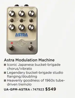Long & McQuade Astra Modulation Machine offer