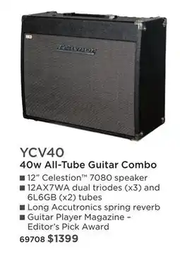 Long & McQuade Traynor YCV40 40w All-Tube Guitar Combo offer