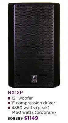 Long & McQuade NX12P Powered Loudspeakers offer