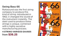 Long & McQuade Rotosound Swing Bass 66 offer
