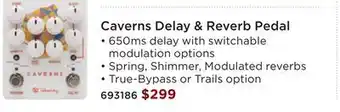 Long & McQuade Caverns Delay & Reverb Pedal offer