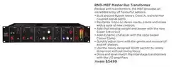 Long & McQuade RND-MBT Master Bus Transformer offer