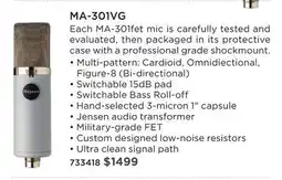Long & McQuade Mojave MA-301VG offer