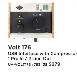 Long & McQuade Volt 176 USB Interface with Compressor 1 Pre In / 2 Line Out offer