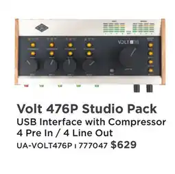Long & McQuade Volt 476P Studio Pack offer