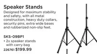 Long & McQuade Speaker Stands offer