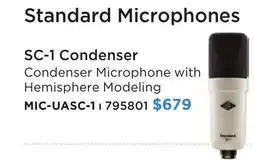 Long & McQuade Universal Audio Standard Microphones SC-1 Condenser offer