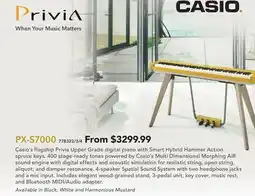 Long & McQuade Casio's flagship Privia Upper Grade digital piano offer