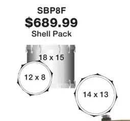 Long & McQuade Yamaha Shell Pack Drum offer