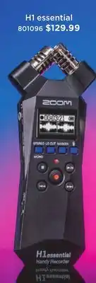 Long & McQuade Zoom H1 essential offer