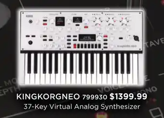 Long & McQuade Korg 37-Key Virtual Analog Synthesizer offer