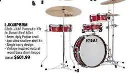 Long & McQuade TAMA LJK48PBRM Club-JAM Pancake kit in Burnt Red Mist offer
