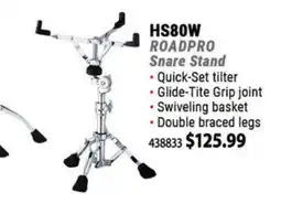 Long & McQuade ROADPRO Snare Stand offer