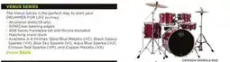 Long & McQuade The Venus Series is the perfect way to start your DRUMMER FOR LIFE journey offer