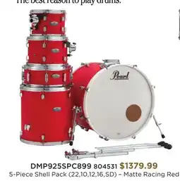 Long & McQuade Pearl 5-Piece Shell Pack (22,10,12,16,SD) offer