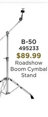 Long & McQuade Roadshow Boom Cymbal Stand offer