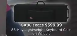 Long & McQuade 88-Key Lightweight Keyboard Case on Wheels offer