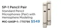 Long & McQuade SP-1 Pencil Pair UNIVERSAL AUDIO offer