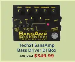 Long & McQuade Tech21 SansAmp Bass Driver DI Box offer