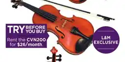 Long & McQuade 4/4 Deluxe Violin Outfit with Carbon Bow offer