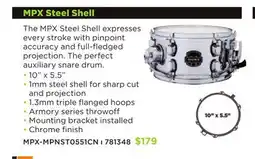 Long & McQuade MPX Steel Shell offer