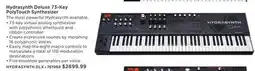 Long & McQuade Ashun Sound Machines Hydrasynth Deluxe 73-Key PolyTouch Synthesizer offer