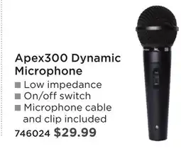 Long & McQuade Apex300 Dynamic Microphone offer