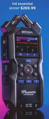 Long & McQuade ZOOM H4 essential 32- BIT FLOAT RECORDING offer