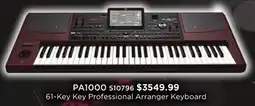 Long & McQuade Korg 61-Key Key Professional Arranger Keyboard offer