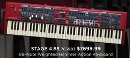 Long & McQuade STAGE 4 88-Note Weighted Hammer Action Keyboard offer
