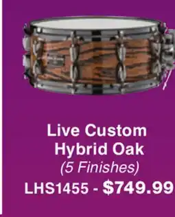 Long & McQuade Live Custom Hybrid Oak offer