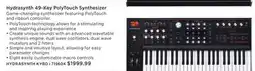 Long & McQuade ASM Hydrasynth 49-Key PolyTouch Synthesizer offer