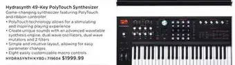 Long & McQuade ASM Hydrasynth 49-Key PolyTouch Synthesizer offer
