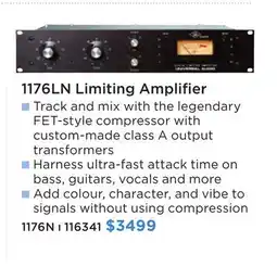 Long & McQuade 1176LN Limiting Amplifier offer