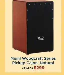 Long & McQuade Pearl Meinl Woodcraft Series Pickup Cajon, Natural offer