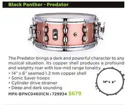 Long & McQuade MAPEX Black Panther - Predator offer