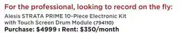 Long & McQuade Alesis Alesis STRATA PRIME 10-Piece Electronic Kit E-Drum offer