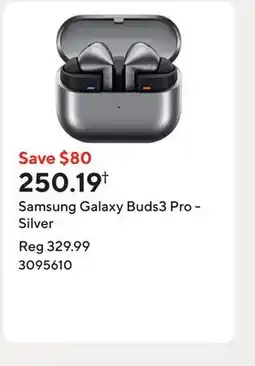 Staples Samsung Galaxy Buds3 Pro - Silver offer