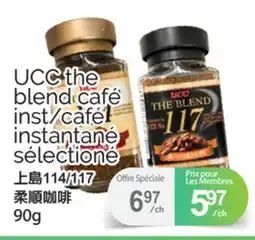T&T Supermarket UCC THE BLEND CAFÉ INST/CAFÉ INSTANTANÉ SÉLECTIONÉ 114/117, 90G offer