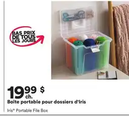 Michaels Boîte portable pour dossiers d'Iris offer