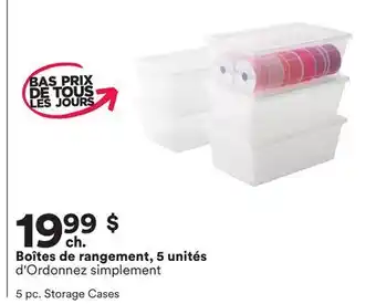 Michaels Boîtes de rangement, 5 unités offer