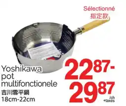 T&T Supermarket YOSHIKAWA POT MULTIFONCTIONELE, 18CM-22CM offer