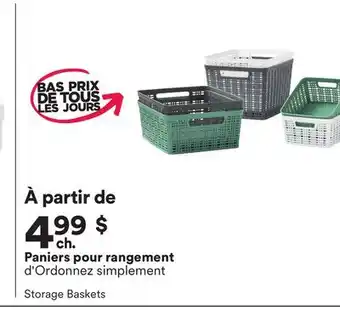 Michaels Paniers pour rangement d'Ordonnez simplement offer