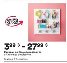 Michaels Panneau perforé et accessoires offer