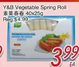 Foody Mart Y&B Vegetable Spring Roll offer