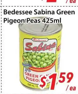 Bestco Food Mart Bedessee Sabina Green Pigeon Peas offer
