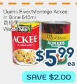 Oceans Fresh Food Market Dunns River Montego Ackee In Brine offer