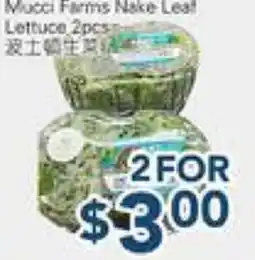 Oceans Fresh Food Market Muchi Farm Nake Leaf Lettuce offer