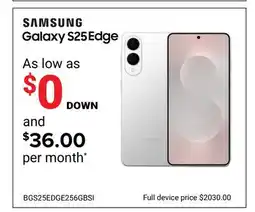 Visions Electronics Samsung Galaxy S25 Edge offer