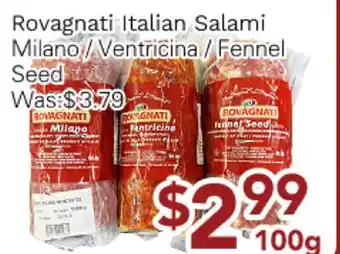 Ample Food Market Rovagnati Italian Salami offer